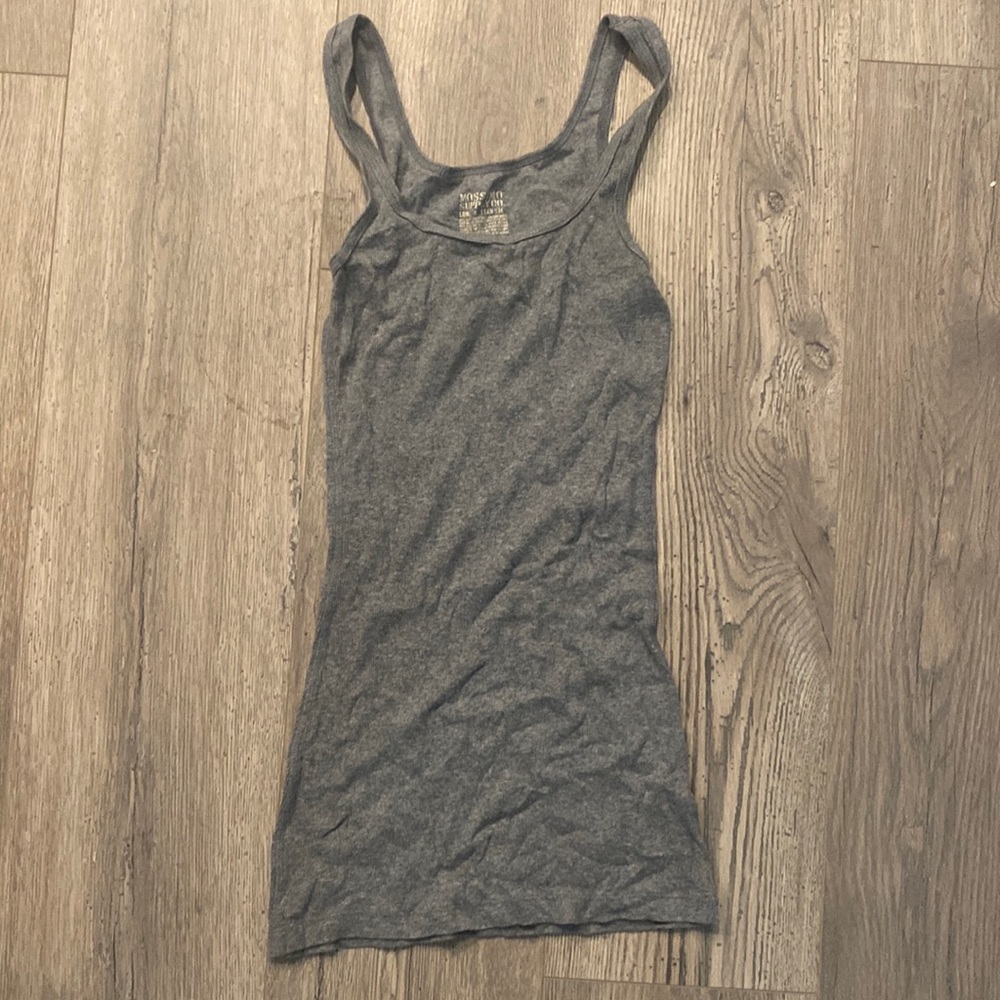 long grey tank top